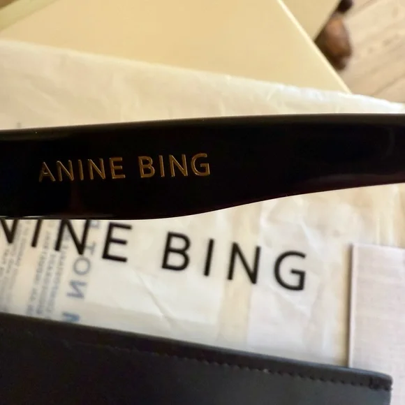 Anine Bing Indio Black Sunglasses - Picture 5 of 6
